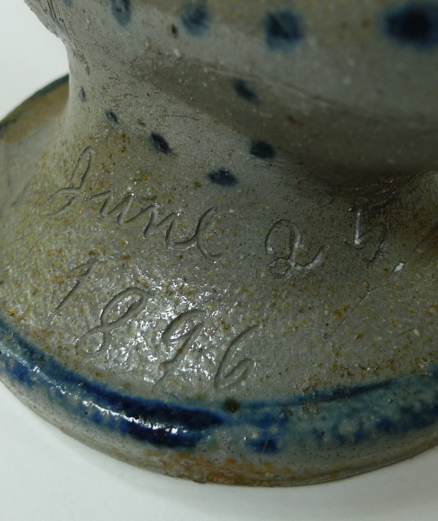 Detail of the base incised date June 25, 1896. ai19.