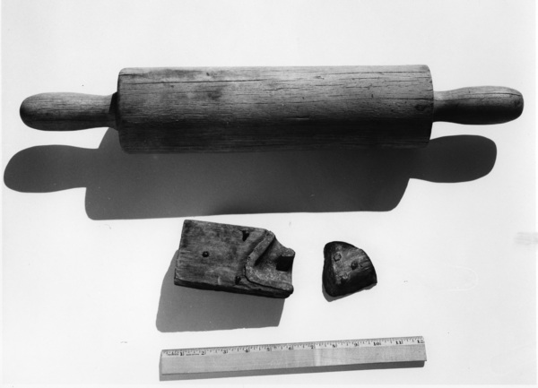 Potter rolling pin used by the Deckers for slab constructed pieces. Burbage22.
