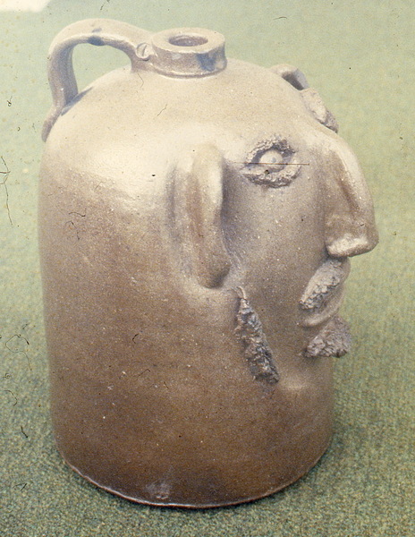 Right side view Decker face jug. Burbage42.
