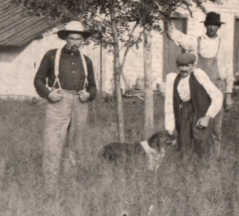 Charles, Jr., Shep, William (Uncle Billy) and possibly William Duncan c 1895. Burbage4c